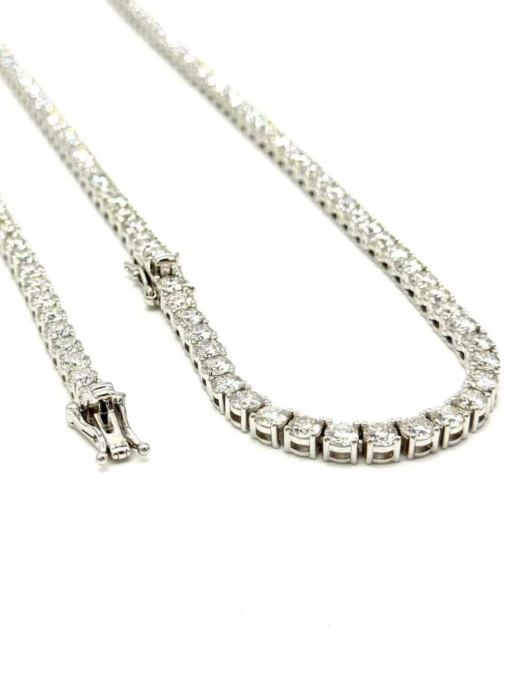 925 Silver, 4mm Moissanite Tennis Chain & Bracelet Set